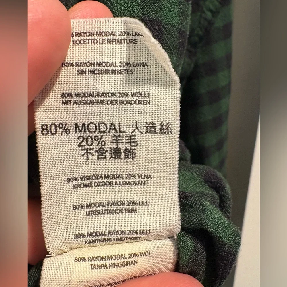 FILSON Women's Buffalo Check Long-Sleeve Shirt, Green/Black, Fits Size M, Snaps - Picture 6 of 6